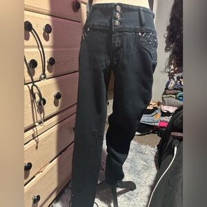 NWOT Colombian tush push navy Jeans 11
